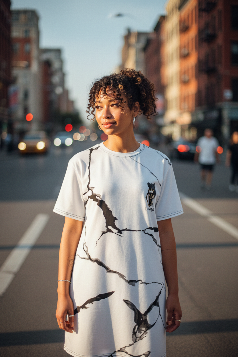 Lyon Style Vestido Real - Rizado